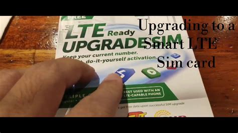 how to upgrade smart sim card to lte|LTE Upgrade .